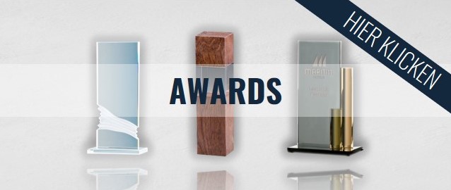 Awards aus Glas und nachhaltigen Werkstoffen online kaufen