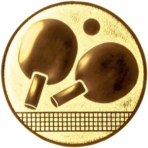 Ansicht Emblem Tischtennis Ø50 gold