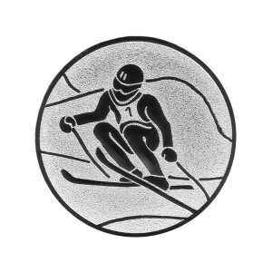 Ansicht Emblem Ski Ø50 silber