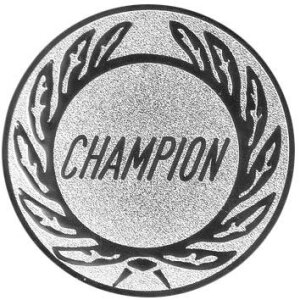 Ansicht Emblem Champion Ø50 silber