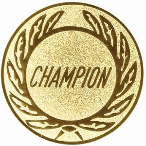Ansicht Emblem Champion Ø25 gold