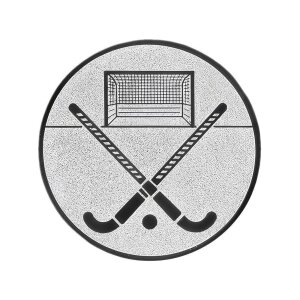 Ansicht Emblem Hockey Ø50 silber