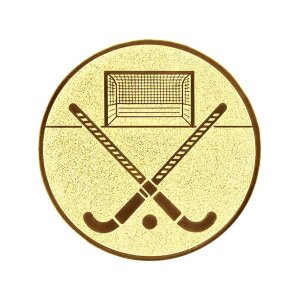 Ansicht Emblem Hockey Ø25 gold