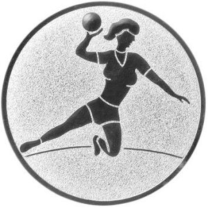 Ansicht Emblem Handball-Da. Ø50 silber