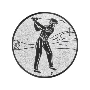 Ansicht Emblem Golf  Ø50 silber