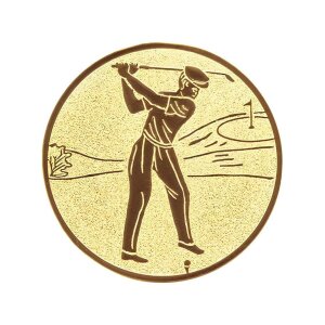 Ansicht Emblem Golf  Ø50 gold