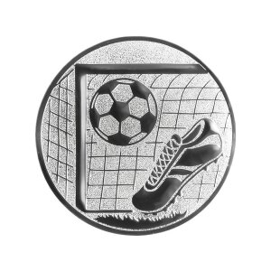 Ansicht Emblem Fußball-Tor Ø50 silber