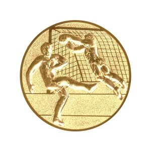 Ansicht Emblem Fußball 3D Ø50 gold