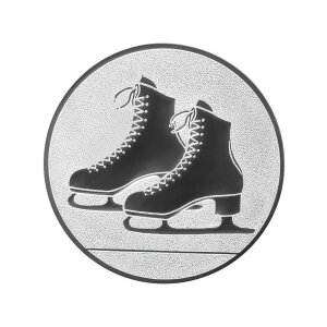 Ansicht Emblem Eiskunstlauf Ø50 silber