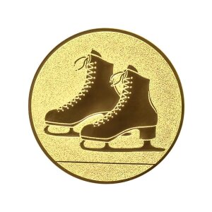 Emblem Schlittschuhe Ø 50 mm gold jetzt ansehen