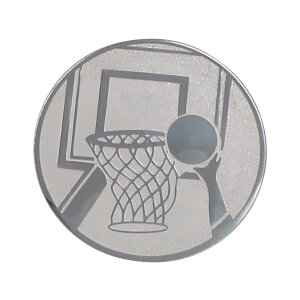Ansicht Emblem Basketball Ø50 silber