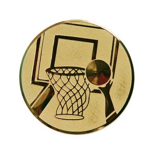 Ansicht Emblem Basketball Ø50 gold