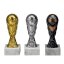 Fußballpokal Worldstar in Gold, Silber und Bronze