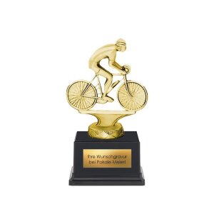 Pokal Radfahrer Metallfigur gold | silber jetzt ansehen