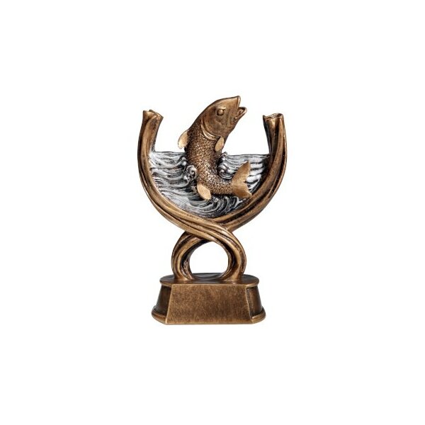 1x 3er Serie Angelsport Pokale Gravur Fisch Pokal 24,5cm hoch inkl Forelle 