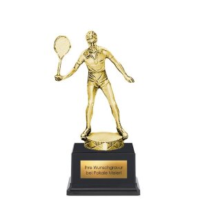 Pokal Badmintonspieler Metallfigur gold | silber jetzt...