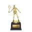 Pokal Badmintonspieler Metallfigur gold | silber