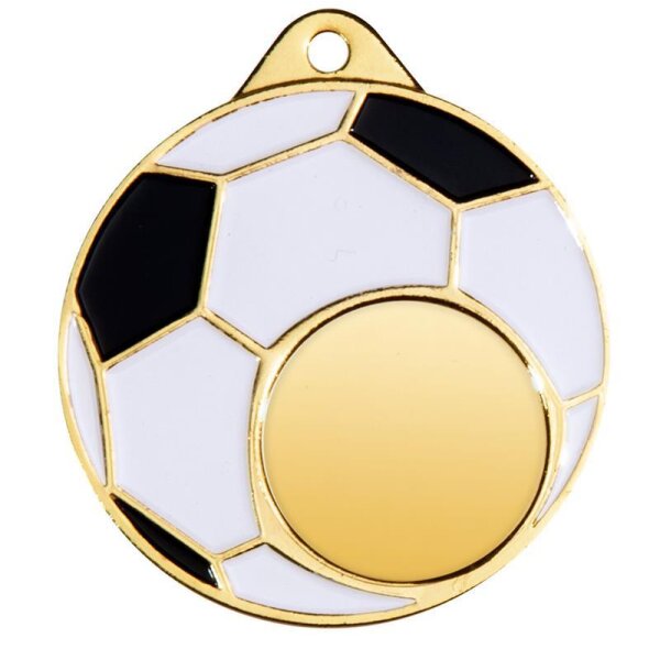Fußball-Medaille Ø50mm gold jetzt ansehen