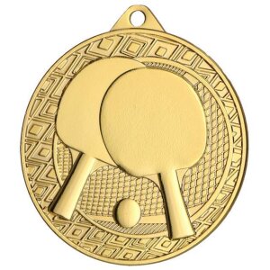 Ansicht Motiv-Medaille Tischtennis &Oslash;50 mm
