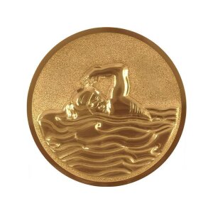 Emblem Schwimmen 3D Ø 50 mm gold jetzt ansehen