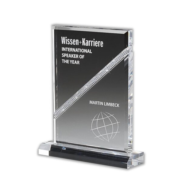Acryl-Award Swarovski Glimmer Carré