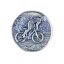 Ansicht 3D Zinn-Emblem Mountainbike bei Pokale Meier