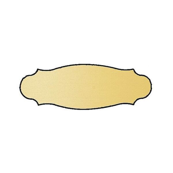 Gravurschild geschwungen selbstklebend - gold | silber | bronze