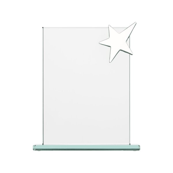 Glaspokal Glasständer Glastrophäe einzeln mit Wunschtext/Logo RB337 