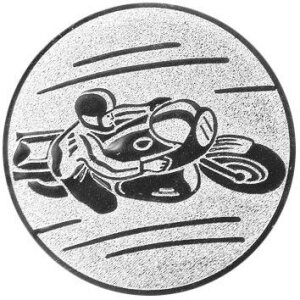 Ansicht Emblem Motorrad Ø50 silber