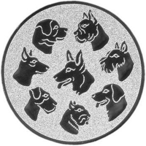 Ansicht Emblem Hundesport Ø50 silber