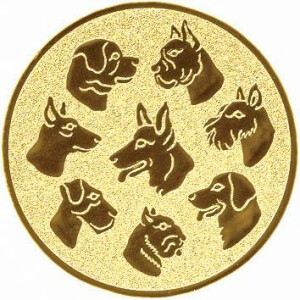 Ansicht Emblem Hundesport Ø50 gold