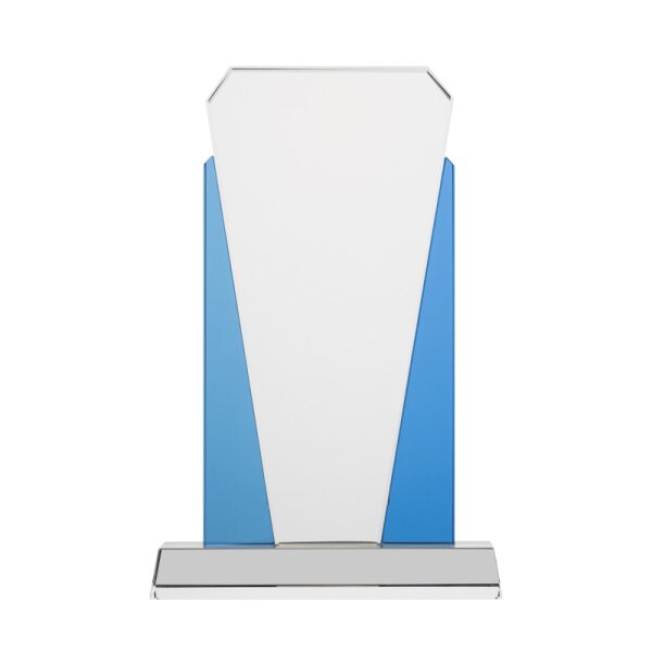 Glaspokal "Blaue Lagune" Kristallglas-Pokal mit Schmuckverpackung